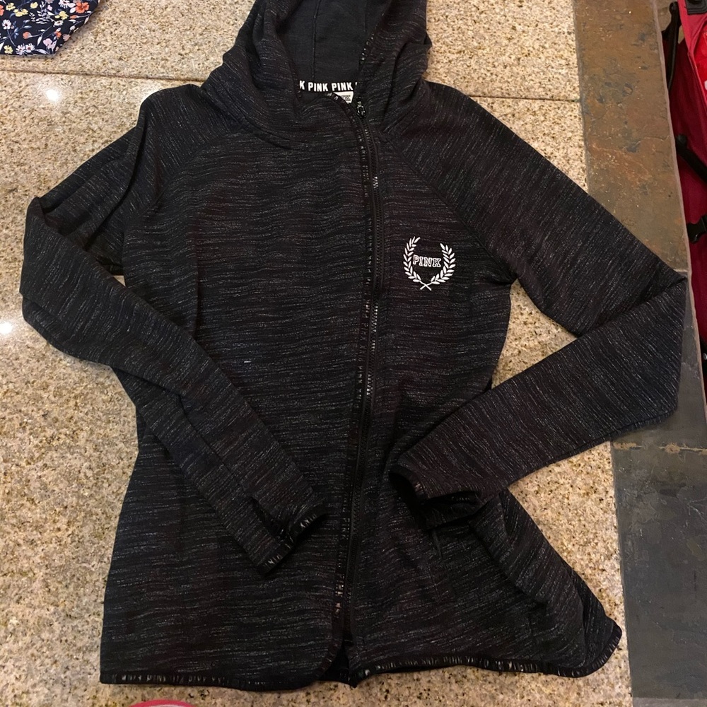 PINK FUN ZIPPER HOODIE